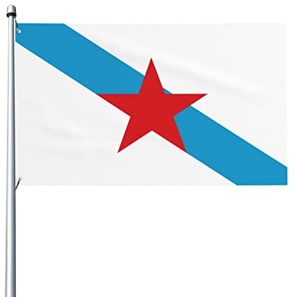 Bandera De Jardín Socialista Gallega Banderas De Patio Personalizada Banderas De Césped Reforzada Exterior Bandera Para Interior Exterior Fiesta 90X150 CM