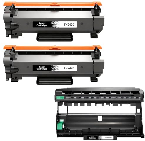 2 x TN2420 TN2410 Toner und 1x DR2400 Trommel Kompatible für Brother Toner TN-2420 TN2410 TN-2410 für Brother MFC L2710DW HL-L2350DW MFC-L2710DN HL-2310D DCP-L2530DW MFC-L2730DW (3-Pack)