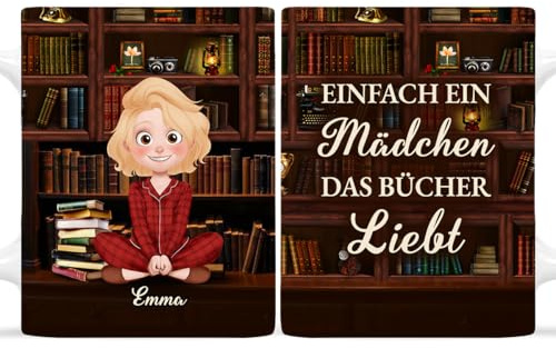 Geschenke Mall Tasse Personalisiert - Psst Ich Lese - Geschenke für leseratten, buch tasse, geschenk leseratten, leseglück tassen, geschenk bücherwurm, kaffeetasse personalisiert (Modell #5)
