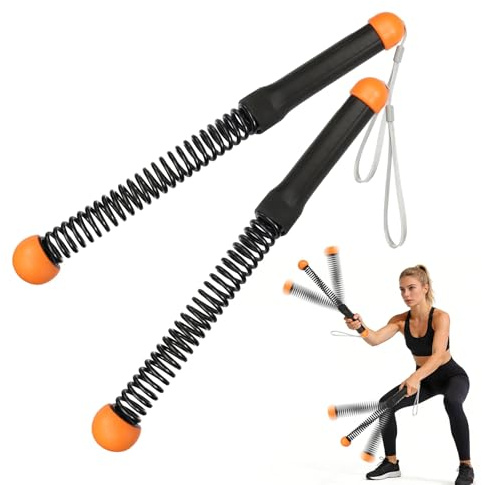 Weighted Ropeless Battle Ropes 2 PCS Cordless Battle Rope for Women Men Portable Quiet Cordless Battle Ropes for Arms Core Butt Back Legs