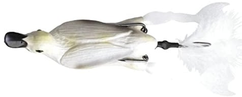 Savage Gear The Fruck 3D Hollow Duckling - Enten Gummiköder zum Spinnfischen auf Hecht, Oberflächenköder zum Hechtangeln, Wobbler, Farbe:White;Länge/Gewicht:10cm - 40g