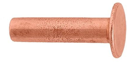 Weaver Leather 100 Pack of #104 Tubular Rivets 6/16, Copper