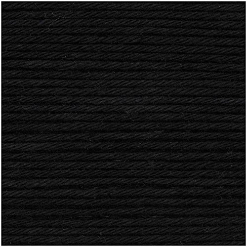 25g Ricorumi Farb-Nr. 60(schwarz) 100% Baumwolle