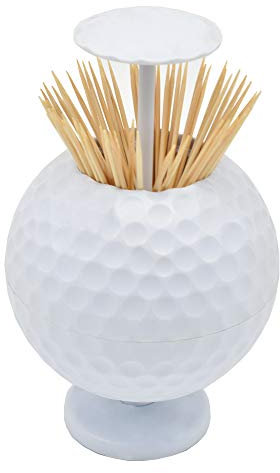 Seadream Automatischer Zahnstocherhalter mit Golfball-Motiv, Geschenkidee für drinnen und draußen