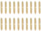 20pcs 5 * 30mm Tornillo de Espiga Conector de Muebles de Carpintería Tornillo de Doble Punta Cabeza de Cola Puntiaguda Tornillo Autorroscante Tornillo de Espiga de Madera Madera de Conexión