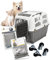 PETGARD Tierbox SKUDO 5 inklusive Zubehör - Transport-Box für Tiere - Reise-Box für Tiere - praktischer Haustier-Transporter - Hunde-Box 79x58x65 cm