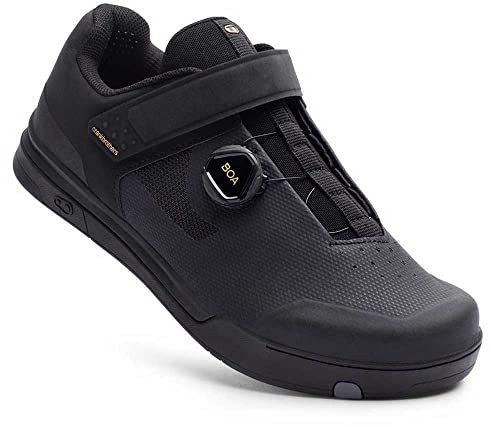 Crankbrothers Mallet BOA Stiefel SCHWARZ/Gold - Schwarze Laufsohle 12 (46 EU)