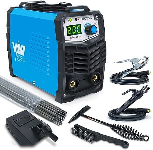 Elektroden Schweißgerät 200 A, MMA Inverter Schweissgerät, Elektroden ARC Welder, ARC200K Elektro Schweißgerät Set, VECTOR WELDING