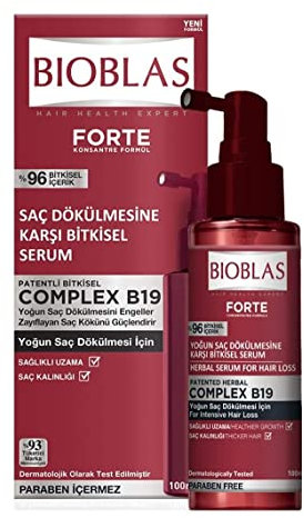BIOBLAS Forte Pflanzliches Serum bei Haarausfall für intensiven Haarausfall für alle Haartypen 100 ml