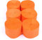 ANCLLO 6 Rollen 4,5 cm x 25 m Krepppapier Party Luftschlangen Hintergrund hängende Dekorationen für Geburtstagsparty, Hochzeit und Festival-Dekorationen (Orange)