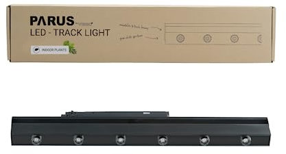 Parus by Venso LED Track Light schwarz 60cm 90°, Stromschienenstrahler, Pflanzenlampe für Zimmerpflanzen LED Beleuchtung für Fassaden- und Wandbegrünung, Pflanzenlicht LED Vollspektrum Grow Light