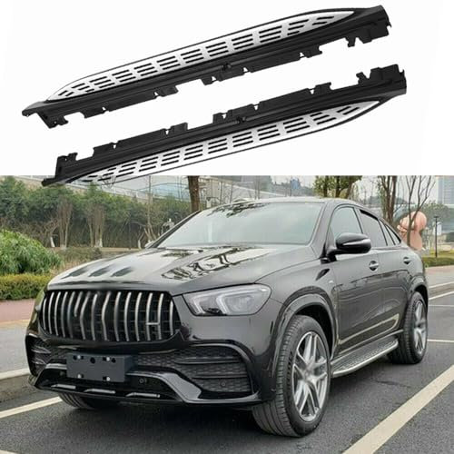 FANTE Lot de 2 marchepieds latéraux en aluminium pour Mercedes Benz GLE Coupé 2019-2022