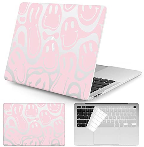 Watbro Kompatibel mit 2022 Release MacBook Air 13,6 Zoll Hülle M2 Chip Modell A2681, Retro 70er Jahre modernes Muster, geeignet für MacBook Air 2022 mit Touch ID