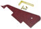 Dopro Red Pearl LP Gitarren-Pickguard mit goldfarbener Halterung für Epiphone Les Paul