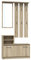 CDF Garderobe | Farbe: Eiche Sonoma | Großer Spiegel | Kleiderbügel | Geräumiger Schuhschrank | Ideal für Diele, Flur | Praktische Ablagen | Modernes Design
