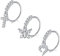 Mayhoop Nasenring 20G Nasenpiercing Hoops Silber Kreuz Schmetterling Herz CZ Knorpel Helix Ohr Piercing Schmuck für Frauen Männer 3Stk