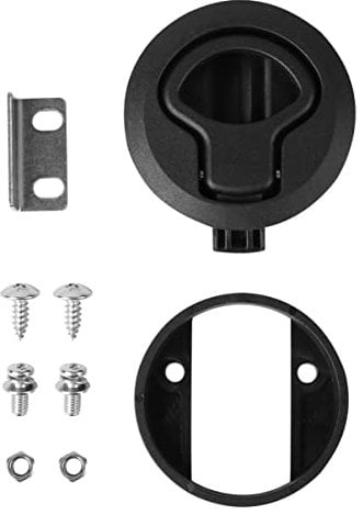 BESPORTBLE Pull Lock Kunststoff Bündiger Türgriff Runder Flush Pull Latch, Push-To-Close, Pull Latch Pull Lift Hatch für Wohnmobil Camper Ausbau Druckschloss
