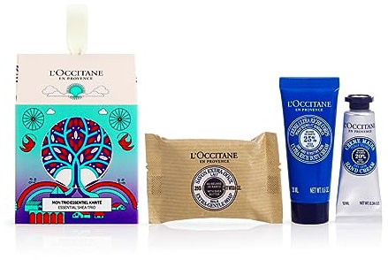 L'OCCITANE - Weihnachtsset Häuschen Sheabutter - Seife, Ultra Reichhaltige Körpercreme und Handcreme - Hergestellt in Frankreich