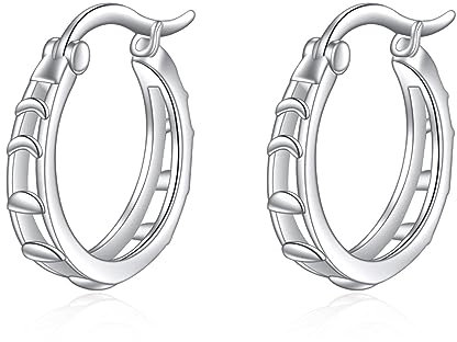 Moon Hoop Earrings Sterling Silber Mondphase Ohrringe Kleine himmlischen Schmuck für Frauen