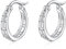 Moon Hoop Earrings Sterling Silber Mondphase Ohrringe Kleine himmlischen Schmuck für Frauen