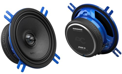 AudioControl PNW-4 Car Audio Speakers, Black with Blue Mounting Brackets