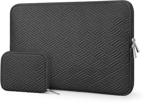 ARVOK 13 13,3 14 Pollici Sleeve per Laptop per MacBook Air/Pro 13/MacBook Pro 14, [Versione di aggiornamento 2024] Custodia per Laptop Impermeabile per HP/Dell/Lenovo/Asus/Acer/Samsung, Nero
