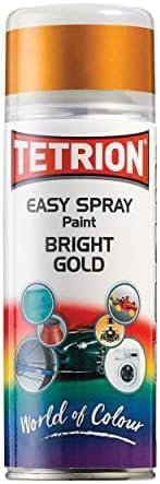 Tetrion Easy Spray Paint, Bright Gold, 400 ml (Pack of 2)