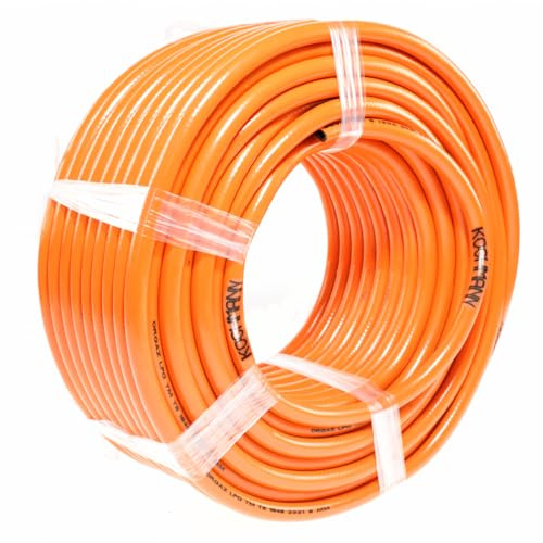 FlexiCook Outdoor Propan Gasschlauch 50 Meter - Winterfest 2x 1/4 links für Campingkocher & Gasgrills