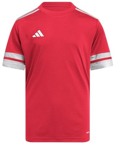 adidas Unisex Kids SQUADRA25 Jersey Short Sleeve Kids, Team Power Red 2 / White, 11-12 Years