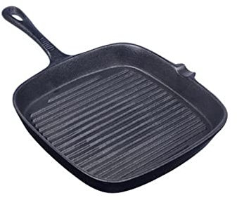 WBDHEHHD Kochtopf, Bratpfanne, 22/24 cm, Gusseisen, gestreift, dicker Boden, für Zuhause, Kochtopf, Steak, Bratpfanne