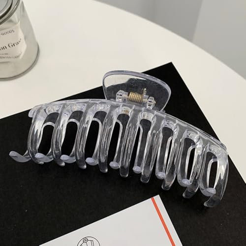 Große Haarklammern, Starker Halt, Kieferverschlüsse, Haarschmuck für Frauen, Mädchen, Damen, Kinder, Transparent Haarspangen