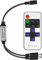 11-Key RF Mini Wireless Remote Controller for Single Color 3528 5050 LED Strip Lights, Wireless Remote Control with 2 DC Connector, RF Dimmer for 12V DC LED Ribbon, Shelf Lights