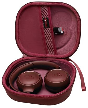 XANAD Hard Case for JBL Tune 510BT/520BT/660NC/670NC/570BT/500BT/500/JBL Live 460NC/JBL T450BT/Soundcore H30i/Samsung AKG Foldable Bluetooth Wireless Headphones (Wine Red)