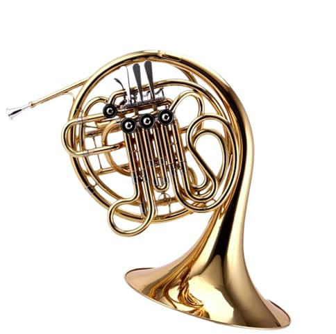 Anfänger Waldhorn Vierklappiges Doppelhorn B/F-Stimmung B-Stimmung Bis F-Stimmung Blechblasinstrument 4-klappiges Doppelhorn