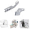 awliye 1 Satz Obermesser Und Untermesser für Viele Overlock-Nähmaschinen Kompatibel mit Elna 664 W6 (454D N444), janome 204d 504d, Privileg 788013009 788011007