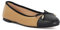 Dune Ladies Highest Toe Cap Ballet Pump Size UK 5 Flat Heel Ballet Pumps Camel