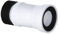 Cheeky Bathrooms Viva Slinky-Fit Flexible 4 WC Pan Connector 240-500mm White PP & Rubber 85-107mm Inlet 4 Outlet Extremely Flexible Wire-Reinforced