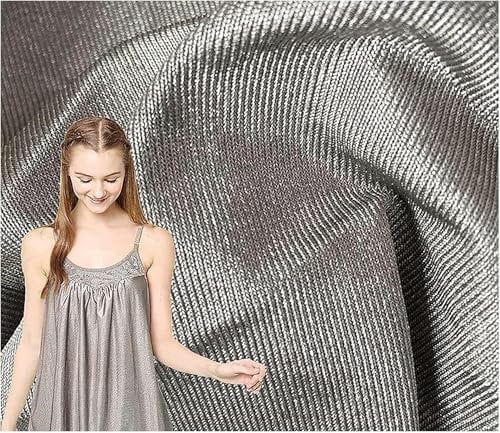 Faraday Fabric - Emf Shielding Copper Fabric, Nickel Copper for Electronic Equipment, Protect Your Phone, Electronics from Hacking, Tracking and EMP Destruction Faraday Fabric (Color : Silver, Size-1