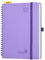 POPRUN Kalender 2025 2026 Horizontale Wochenplaner (Aug.2025-Dez.2026) – Ringbuch mit Softcover, ca. A5 (22x16,5 cm),17-Monate-Terminplaner 1 Woche 2 Seite, Lavendel