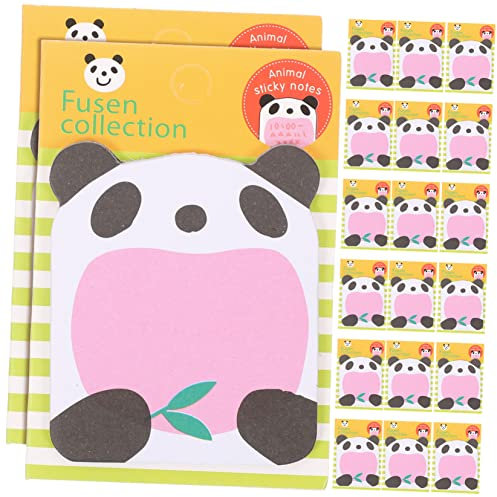LALAFINA 20stücke Tier- Haftnotizen Selbstklebende Notizzettel Für Büro Und Schule Niedliche Panda-designs Praktische Memo Pads Für Studenten Und Kreative Köpfe