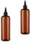 Licsaliwe Hair Oil Applicator, 2PCS 500ml/16ounce Plastic Squeeze Bottles for Oil, Refillable Hair Oiling Bottle, Visible Dye Bottle with Twist Top Cap, Applicator