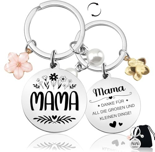 BOYATONG Schlüsselanhänger Mama, Mutter/Mama Geschenk, Schwiegermutter Geschenke, Geschenk für die Beste Mama der Welt, Geschenke für Mama zum Geburtstag Weihnachten Muttertag