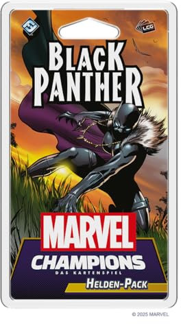 Fantasy Flight Games, Marvel Champions: LCG – Black Panther, Helden-Erweiterung, Expertenspiel, Kartenspiel, 1-4 Spieler, ab 12 Jahren, 30 Minuten je Spieler, Deutsch