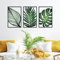 Resama 3 Stück Boho Metall Wandkunst Dekor Blatt Schild Wand Vintage Tropische Pflanze Wand Rustikale Palmblatt Metall Wandskulptur für Wohnzimmer Badezimmer Schlafzimmer Büro (Grün)