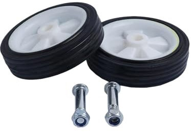 1 Pair Air Compressor Caster Wheels 5/6inch for Air Pumps Oil-Free Machines Shock Absorption Non-Slip Silent Pneumatic Parts(2pcs 6Inch Wheel)