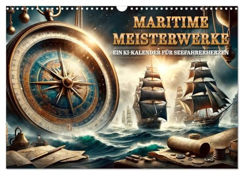 Maritime Meisterwerke: Ein KI-Kalender für Seefahrerherzen (Wandkalender 2026 DIN A3 quer), CALVENDO Monatskalender: Segel setzen in KI-Welten (CALVENDO Wissenschaft)