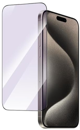 Bampkctlion 2 PACK Anti Blue Light Screen Protector for iPhone 12 Mini HD Clear Blue Light Eye Protection Eye Protection Tempered Glass Film