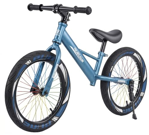 LNRLZYLS Luftreifen, höhenverstellbarer Sitz, robuster Stahlrahmen mit Tragegriff & Ständer Geschenk Fahrrad Jungs und Mädche