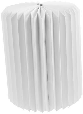 HOLIDYOYO Faltbarer Origami Lampenschirm aus Papier Schlichter Lampion für Decken Kronleuchterbeleuchtung Dekorative Lichtabdeckung für Warmes Flair im Wohnzimmer und Hotelbereich