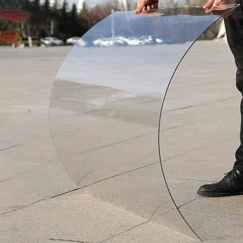 Policarbonato Placas Transparente Tejados, 1.2mm Hojas de Techos Lámina Metacrilato, Planchas de Cubiertas Plástico Paneles Acrílica para Invernadero Cocheras Jardín Marquesinas(60x200cmx1.2mm)